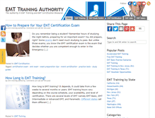 Tablet Screenshot of emttrainingauthority.com
